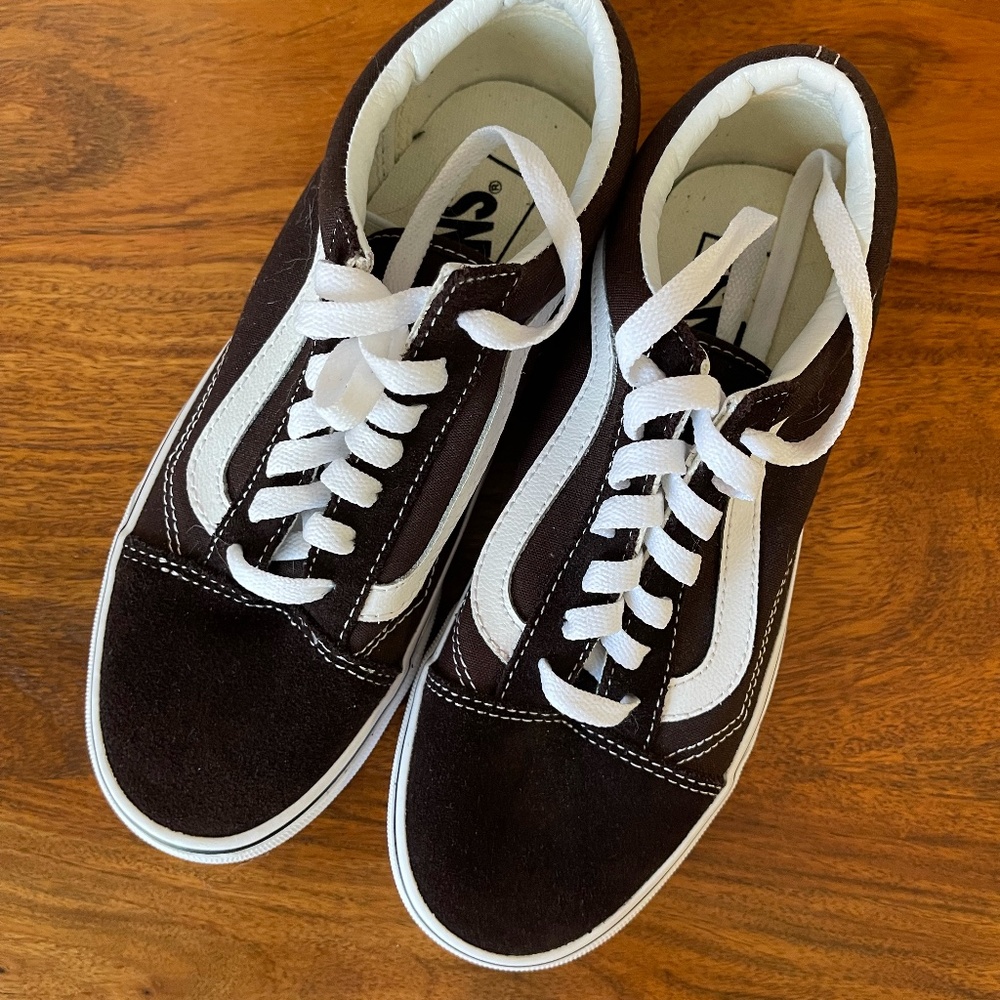 Women's Chocolate Torte Brown Old Skool Vans (Women's Size 6) NWOT
